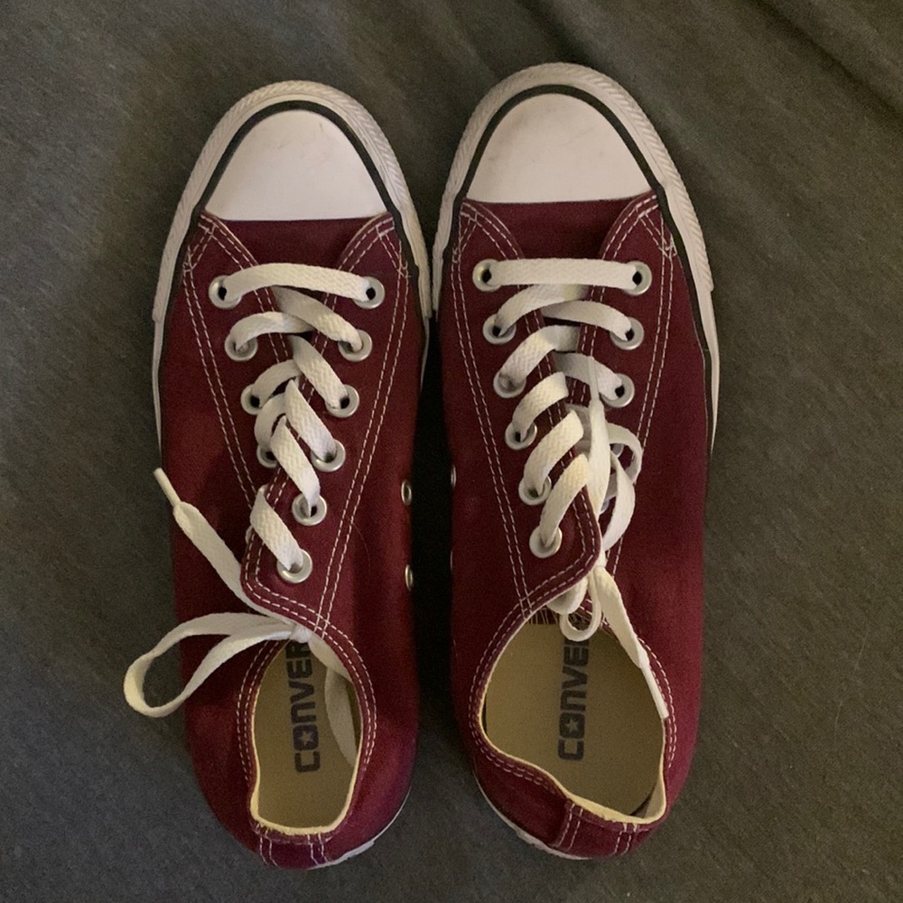 Burgundy Converse
